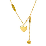 Collier pendentif cœur multicouche