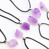 Collier en améthyste rose