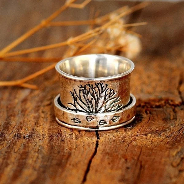 Bague de méditation Tree of Life Spinner