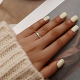 Bague en argent sterling avec motif patte