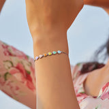 Bracelet en argent sterling avec empreintes de pattes – Taille ajustable