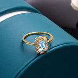 Bague éblouissante en zircon