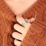 Bague de méditation en pierre de lune