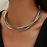 Collier vintage épais à plusieurs rangs