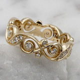 Bague vintage Prifddinas en zircone