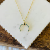 Collier Elda Turquoise Horn