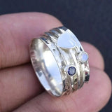 Bague cœur tournante