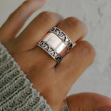Bague vintage argentée