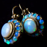 Boucles d'oreilles vintage en opale
