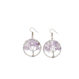 Boucles d'oreilles en cristal naturel Wishing Tree