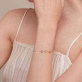 Bracelet en argent sterling avec empreintes de pattes – Taille ajustable