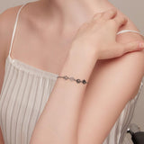 Bracelet en argent sterling avec empreintes de pattes – Taille ajustable