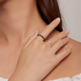 Bague en argent sterling avec motif patte