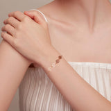 Bracelet en argent sterling avec empreintes de pattes – Taille ajustable