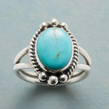 Bague vintage Lanae en turquoise