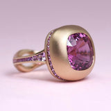 Bague vintage en or rose