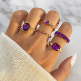 Bague en améthyste