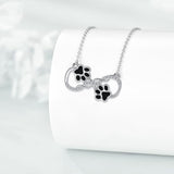 Collier pendentif symbole de l'infini avec zircone