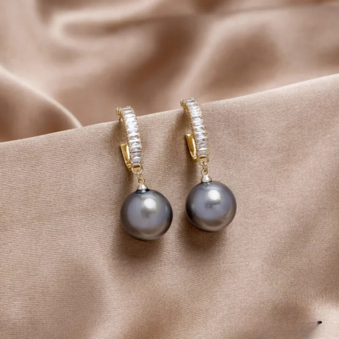 Boucles d'oreilles Chic™ | Perles et zirconium raffinés