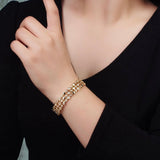Bracelet manchette hexagonal Gavriella