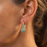 Goutte d'Or™ | Boucles en mosaïque turquoise – FS