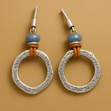 Boucles d'oreilles vintage bohèmes en argent