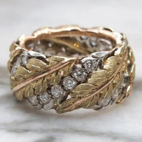Bague vintage en or et diamant