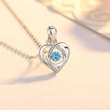 Collier pendentif cœur battant