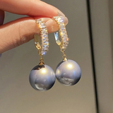 Boucles d'oreilles Chic™ | Perles et zirconium raffinés