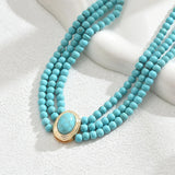 Choker Élégance™ | Collier en turquoise raffinée – FS