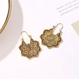 Boucles d'oreilles Mandala en Argent