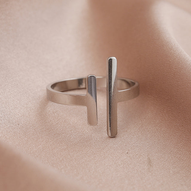 Bague Equilibrium en Or et Argent