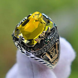Bague turque vintage avec sceau