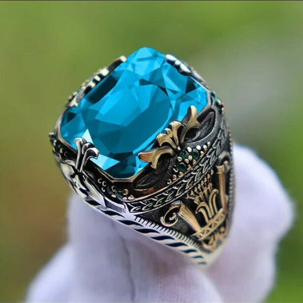 Bague turque vintage avec sceau