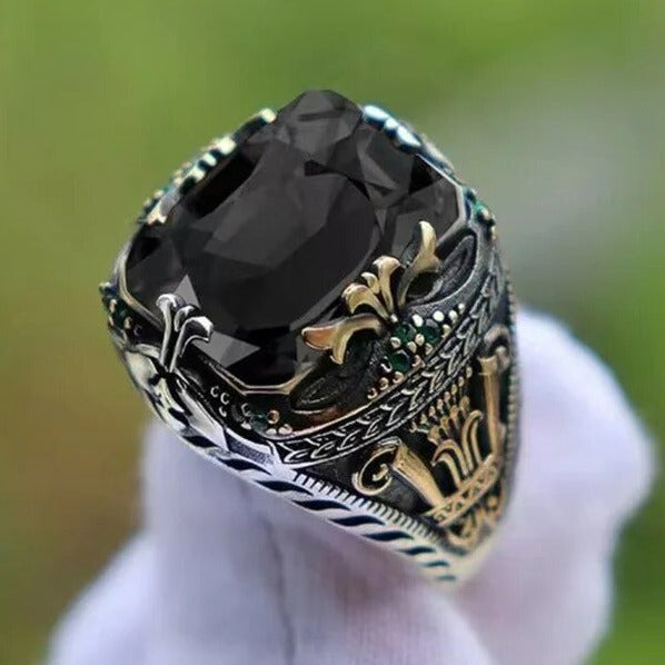 Bague turque vintage avec sceau