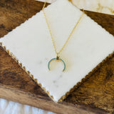 Collier Elda Turquoise Horn