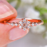 Bague Flocon de Neige en Argent Sterling 925