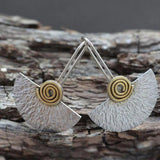 Boucles d'oreilles indiennes Boho en argent