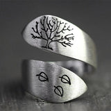 Bague Ajustable Arbre de Vie en Argent
