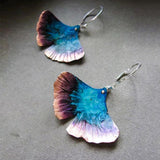 Boucles d'oreilles papillon bleu bohème en argent sterling