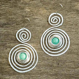 Boucles d'oreilles spirales bohèmes