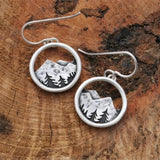 Boucles d'oreilles Boho Mountain en argent