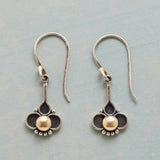 Boucles d'oreilles Boho Clover avec perles en or