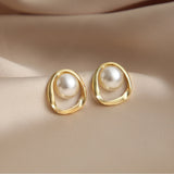 Boucles d'Oreilles en Or avec Perles Saturne