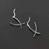 Boucles d'oreilles Croix en Argent