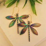 Boucles d'oreilles Libellule Chromatique Multicolore