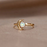 Bague Réglable Cosmic Moon en Or
