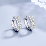 Boucles d'oreilles en Zirconia Argentées