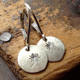 Boucles d'oreilles Dandelion en argent plaqué
