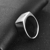 Bague vintage épaisse en argent
